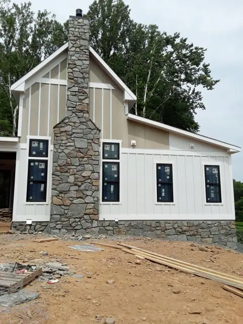 Stone chimney masonry by F. Stone Designs