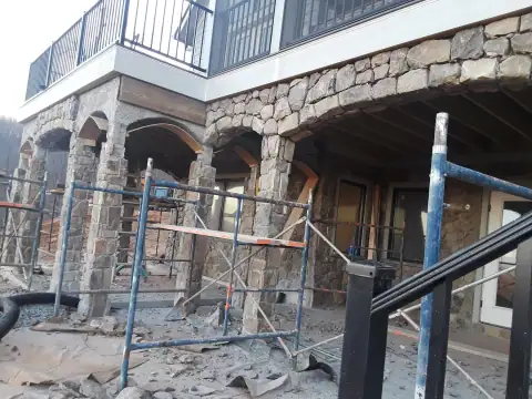 Foundation stonework by F. Stone Designs