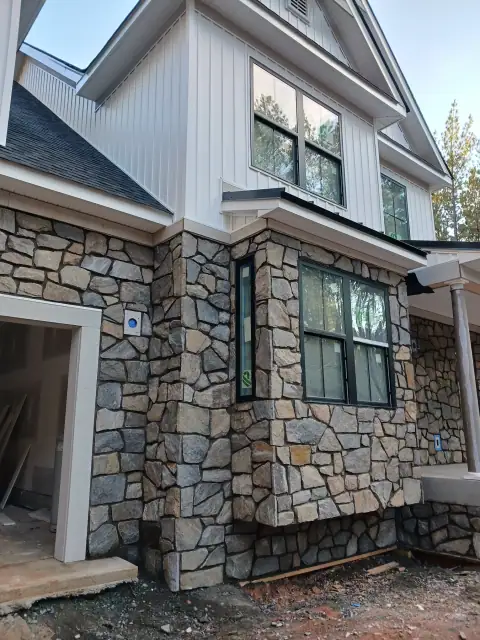 Exterior stonework by F. Stone Designs
