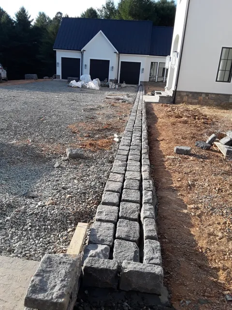 Stone patio project from the client ZIP, view 2